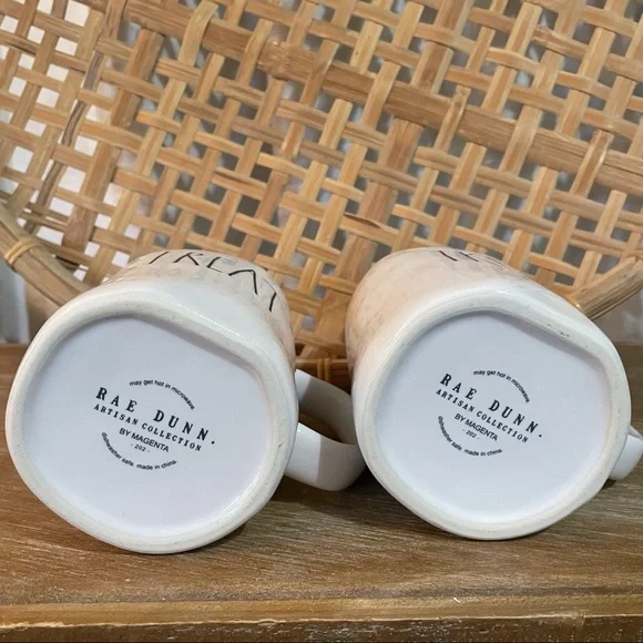 Rae Dunn Trick Treat Mug Set Holiday Halloween Ceramic Cup Decor Gift Autumn - Picture 5 of 9